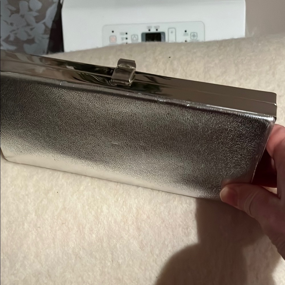 Vintage Elegant Silver Clutch Bag